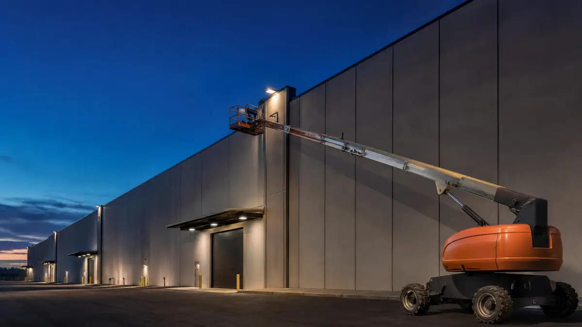 Boom Lifts jobsite access in Columbus