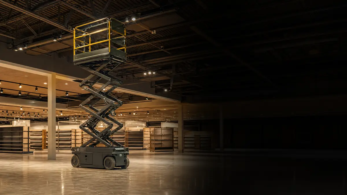 Electric Scissor Lifts jobsite access in Columbus